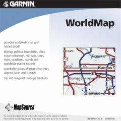 Карта за Garmin MapSource WorldMap с Trip & Waypoint Manager